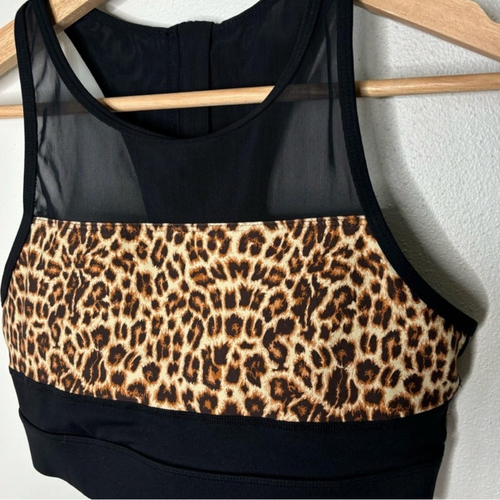 ZYIA Leopard Print All Star Bra NWOT M - Picture 4 of 5